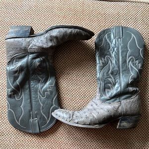 Nocona Gray Ostrich boots
